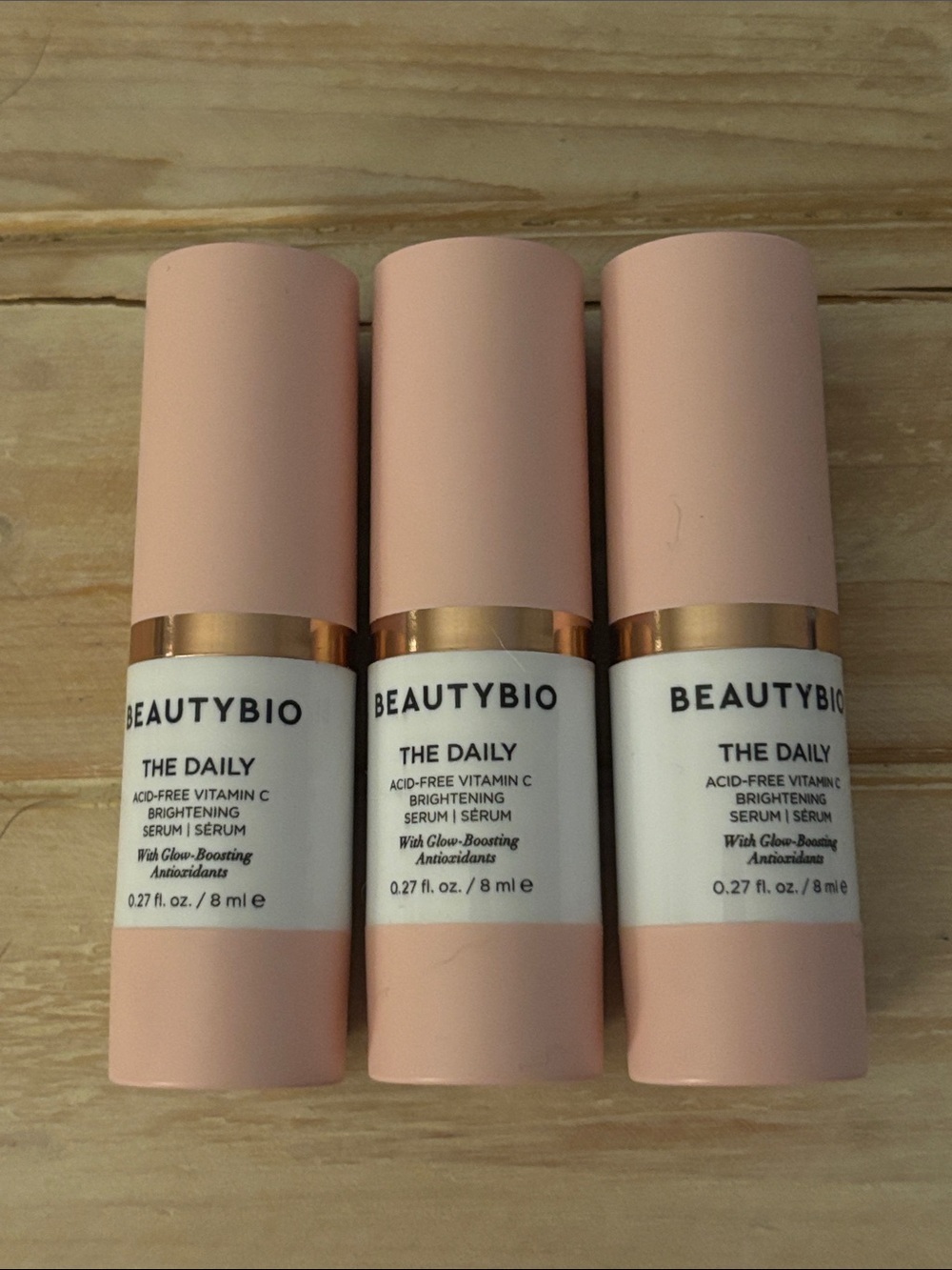 Beautybio The Daisy Acid Free Vitamin C Brightening Serum set of 3 (820)
